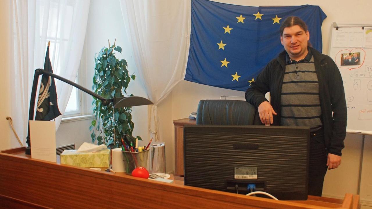 Ondrej Profant von der tschechischen Piratenpartei Ondrej Profant von der tschechischen Piratenpartei