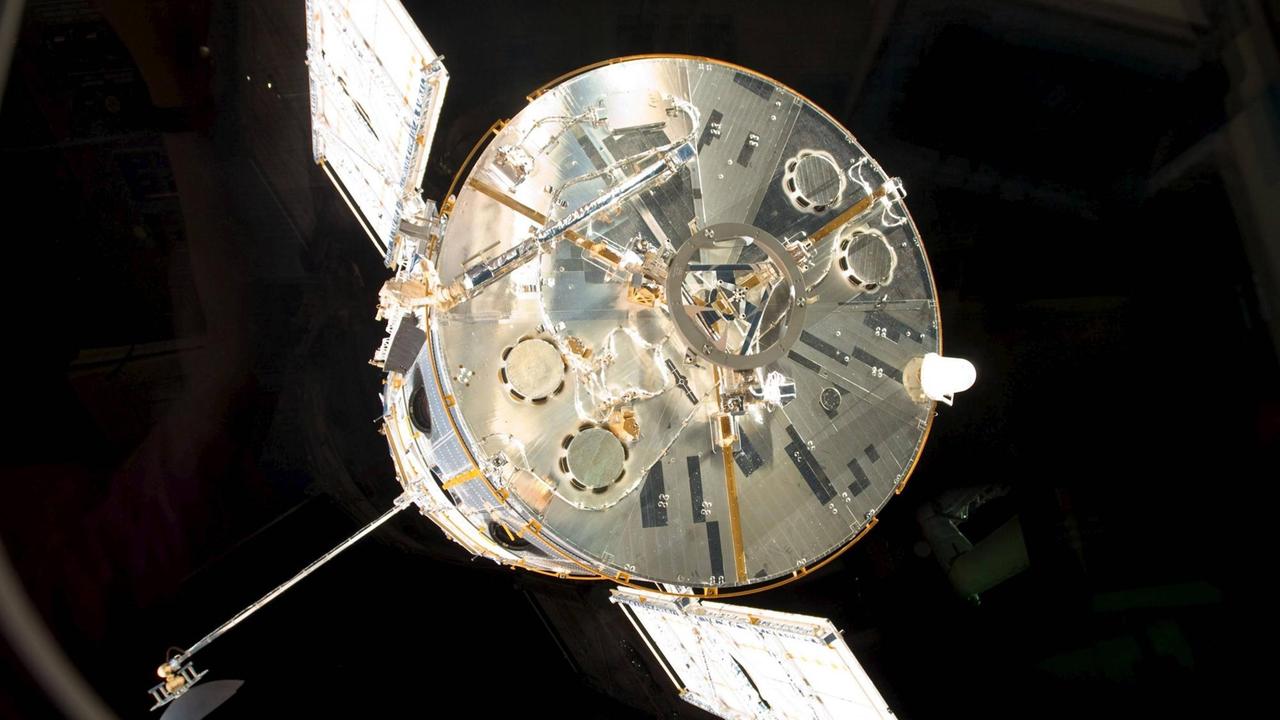 Das Hubble Space Telescope in einer Nahaufnahme Das Hubble Space Telescope in einer Nahaufnahme