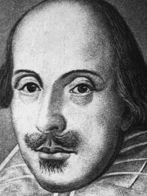 William Shakespeare in einer zeitgenössischen Darstellung.
