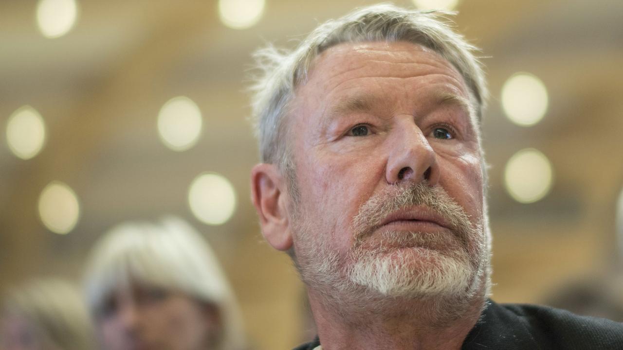 Der norwegische Autor Tomas Espedal am 12.10.2018 auf der Frankfurter Buchmesse. Der norwegische Autor Tomas Espedal am 12.10.2018 auf der Frankfurter Buchmesse.