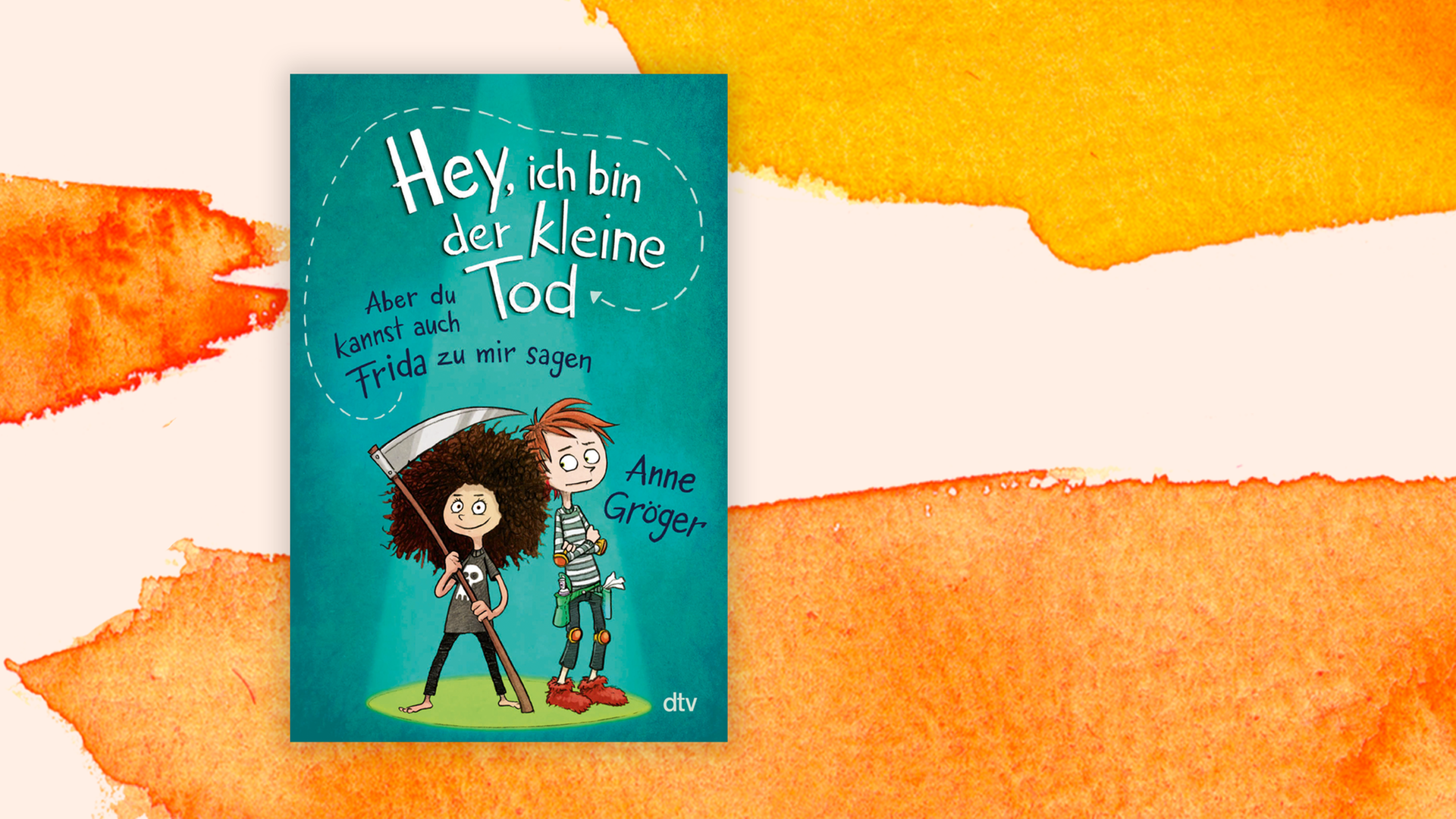 Zu sehen ist das Cover des Buches "Hey, ich bin der kleine Tod" von Anne Gröger.