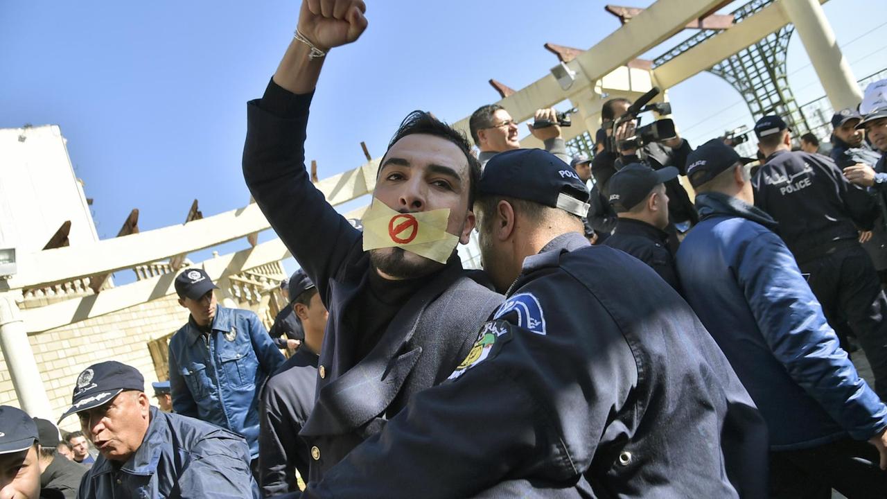 Protest für Medienfreiheit in Algerien am 28. Februar 2019