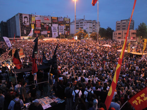 Istanbul, Gezi Park: Proteste gegen die türkische Regierung, Juni 2013