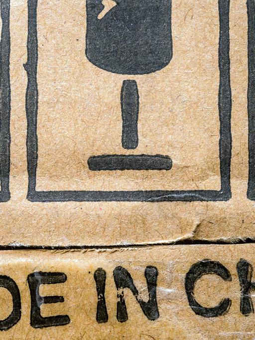 Der Schriftzug "Made in China" auf einer Produktverpackung