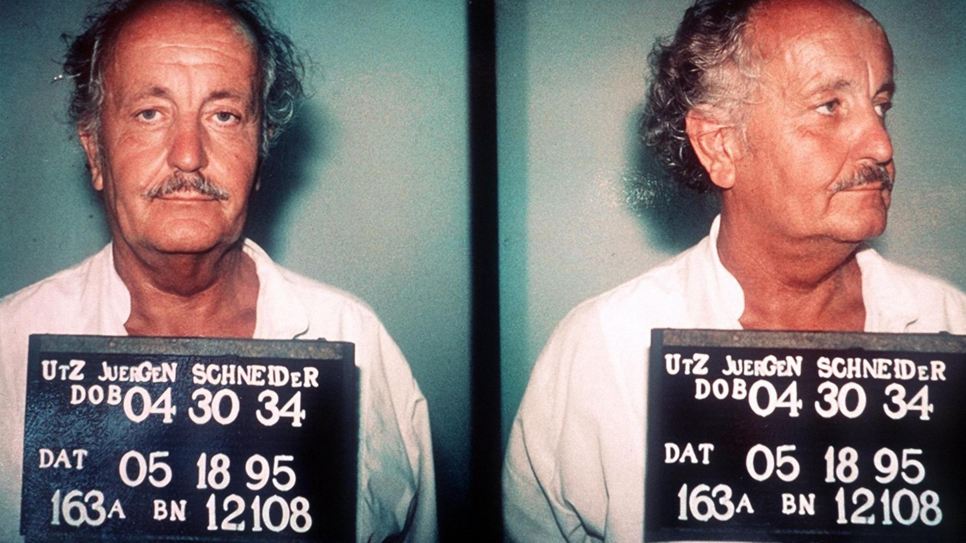 FBI-Fotos des Bauunternehmers Jürgen Schneider nach seiner Verhaftung am 18.5.1995 in Miami FBI-Fotos des Bauunternehmers Jürgen Schneider nach seiner Verhaftung am 18.5.1995 in Miami