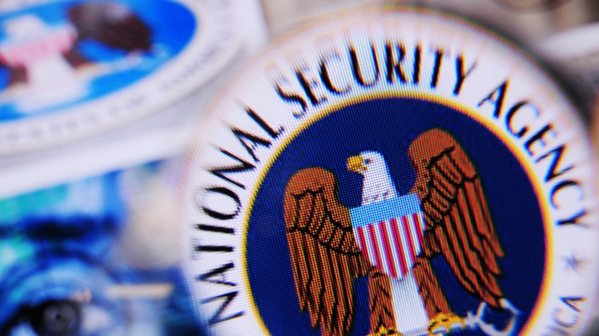 Das Logo des US-Geheimdienstes National Security Agency (NSA) Das Logo des US-Geheimdienstes National Security Agency (NSA)