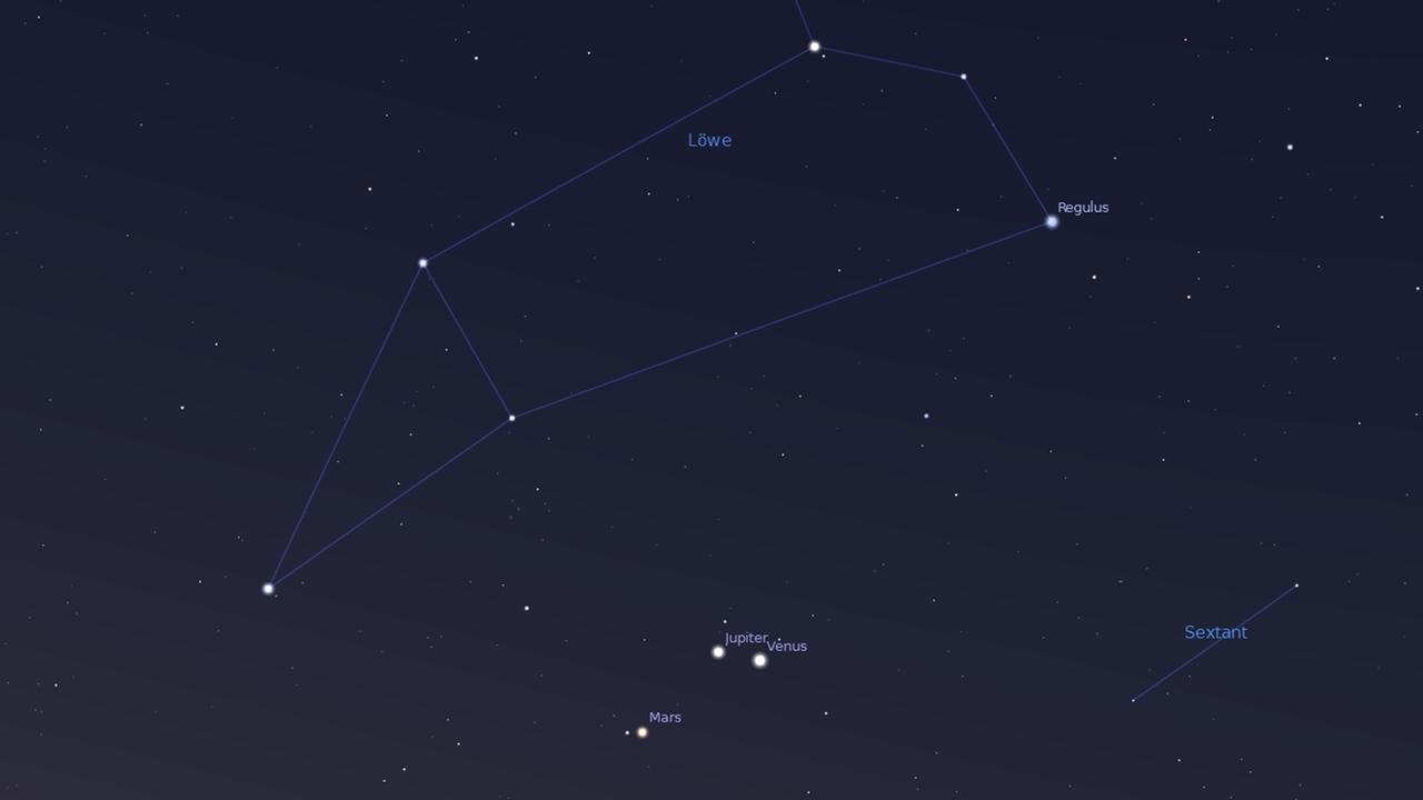 Venus überholt jetzt Jupiter - Mars sieht zu Venus überholt jetzt Jupiter - Mars sieht zu