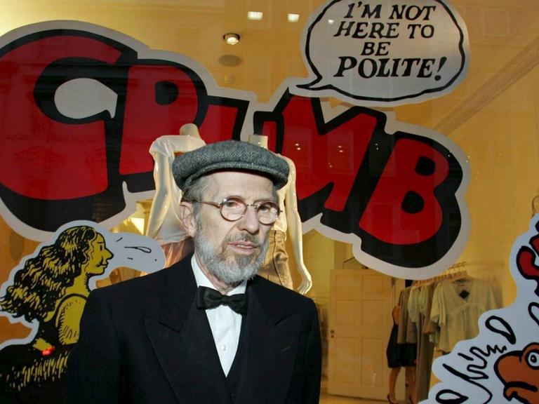 Der amerikanische Comiczeichner Robert Crumb 2005 in London.