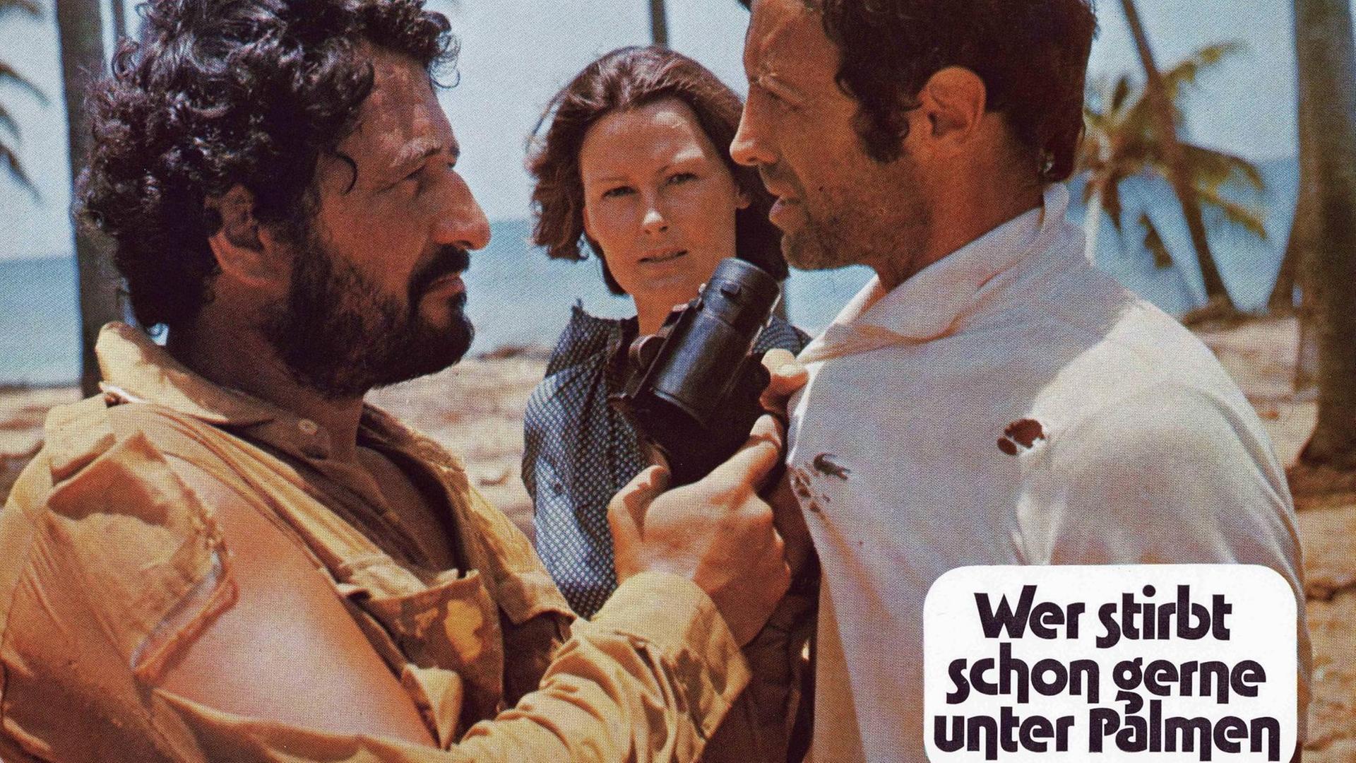 Szene aus dem Film 'Wer stirbt schon gerne unter Palmen' von 1974. Szene aus dem Film 'Wer stirbt schon gerne unter Palmen' von 1974.