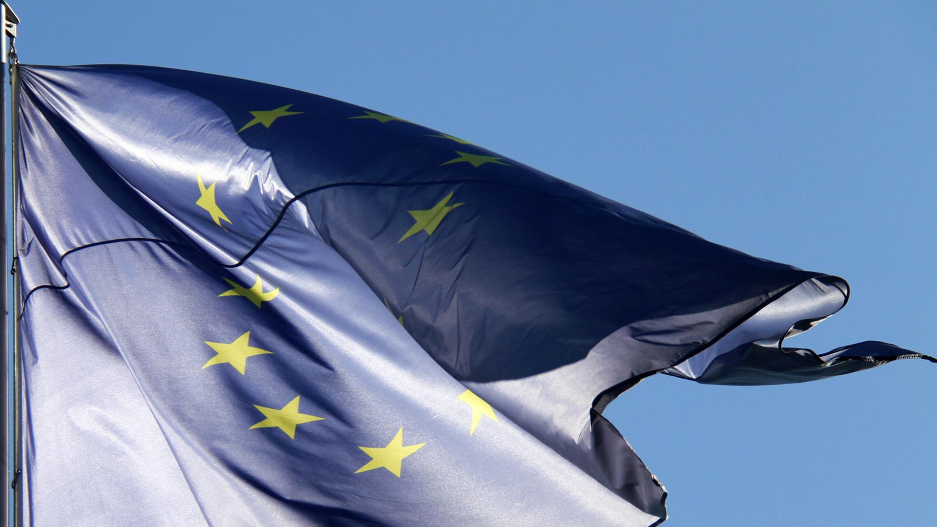 Eine europäische Fahne Eine europäische Fahne