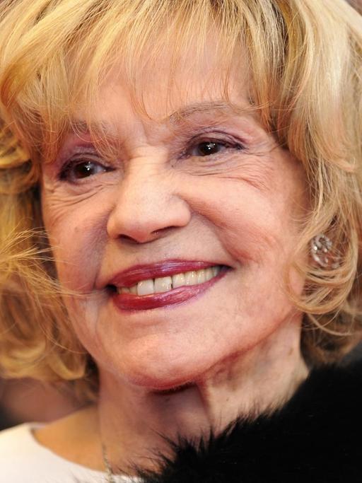 Die französische Schauspielerin Jeanne Moreau im Jahr 2008 in Cannes