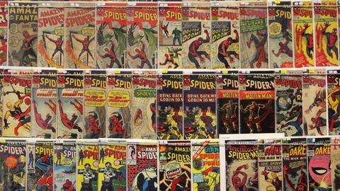 Zahlreiche Sammlerstücke von Marvel-Comics