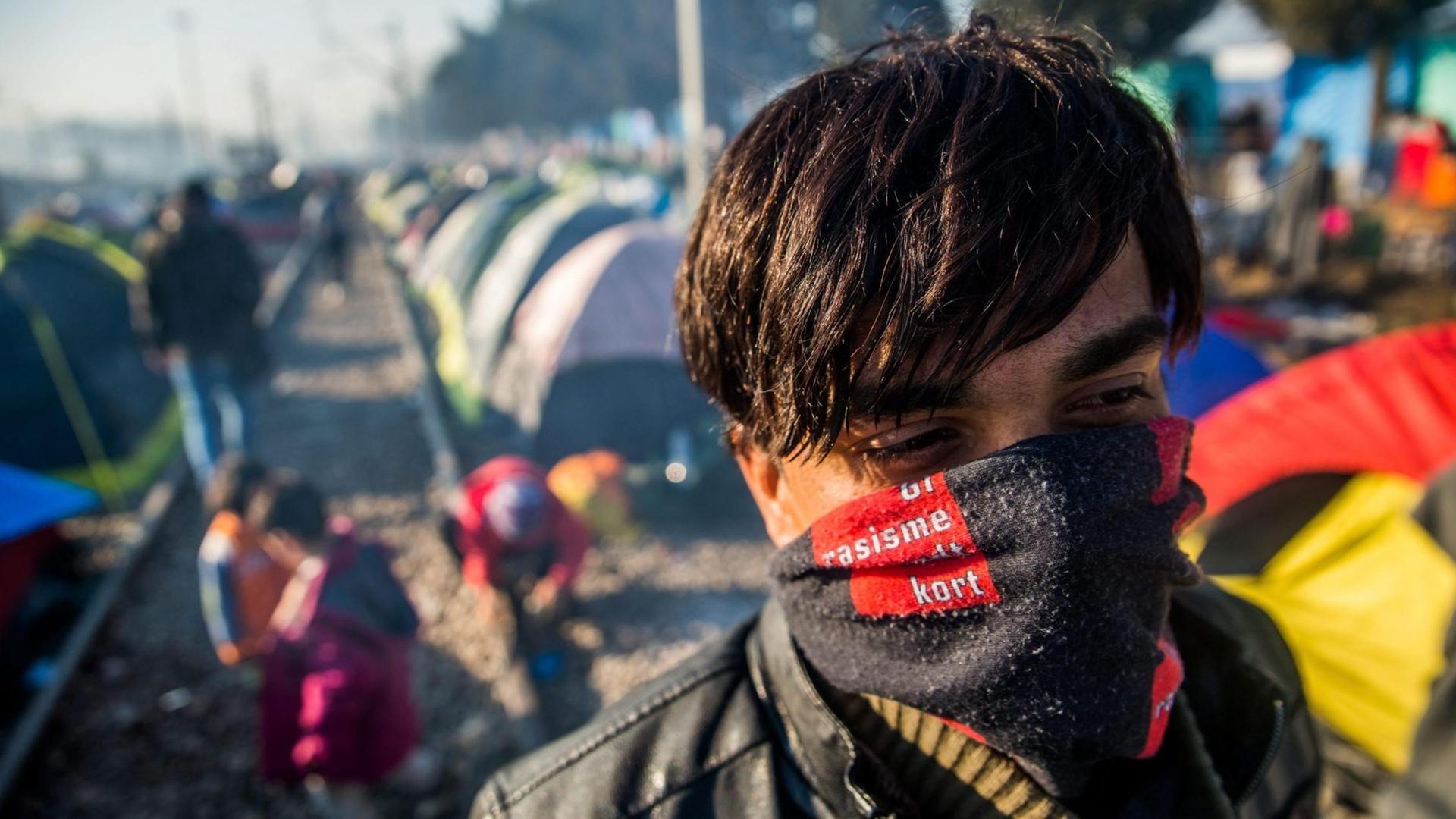 Flüchtlinge in Idomeni Flüchtlinge in Idomeni