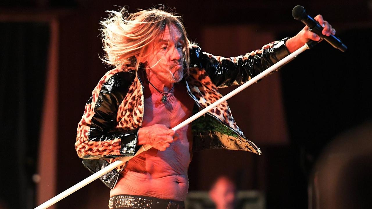 Iggy Pop auf der Bühne in Sydney Iggy Pop auf der Bühne in Sydney