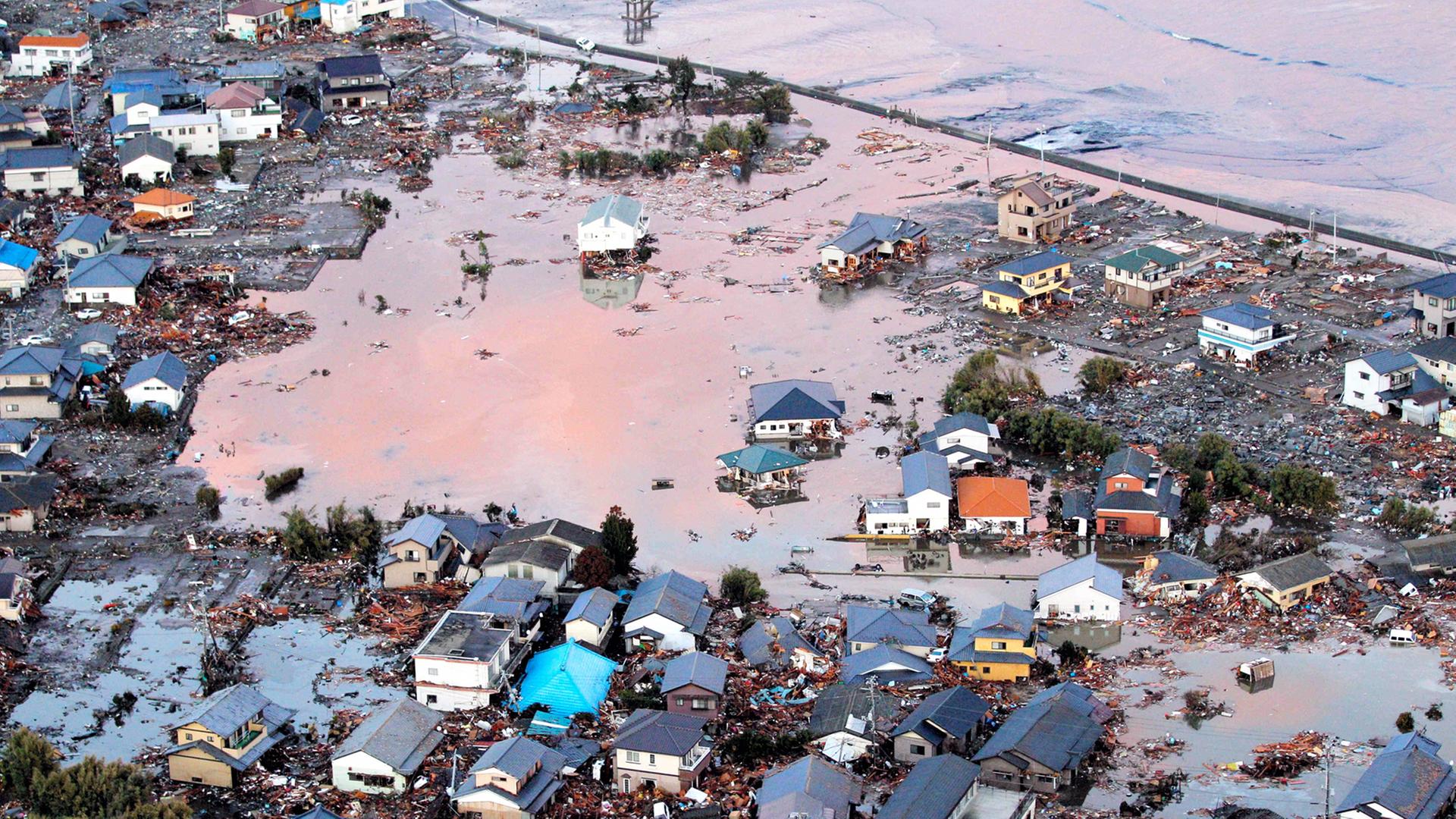 März 2011: Erdbeben und Tsunami in Japan.