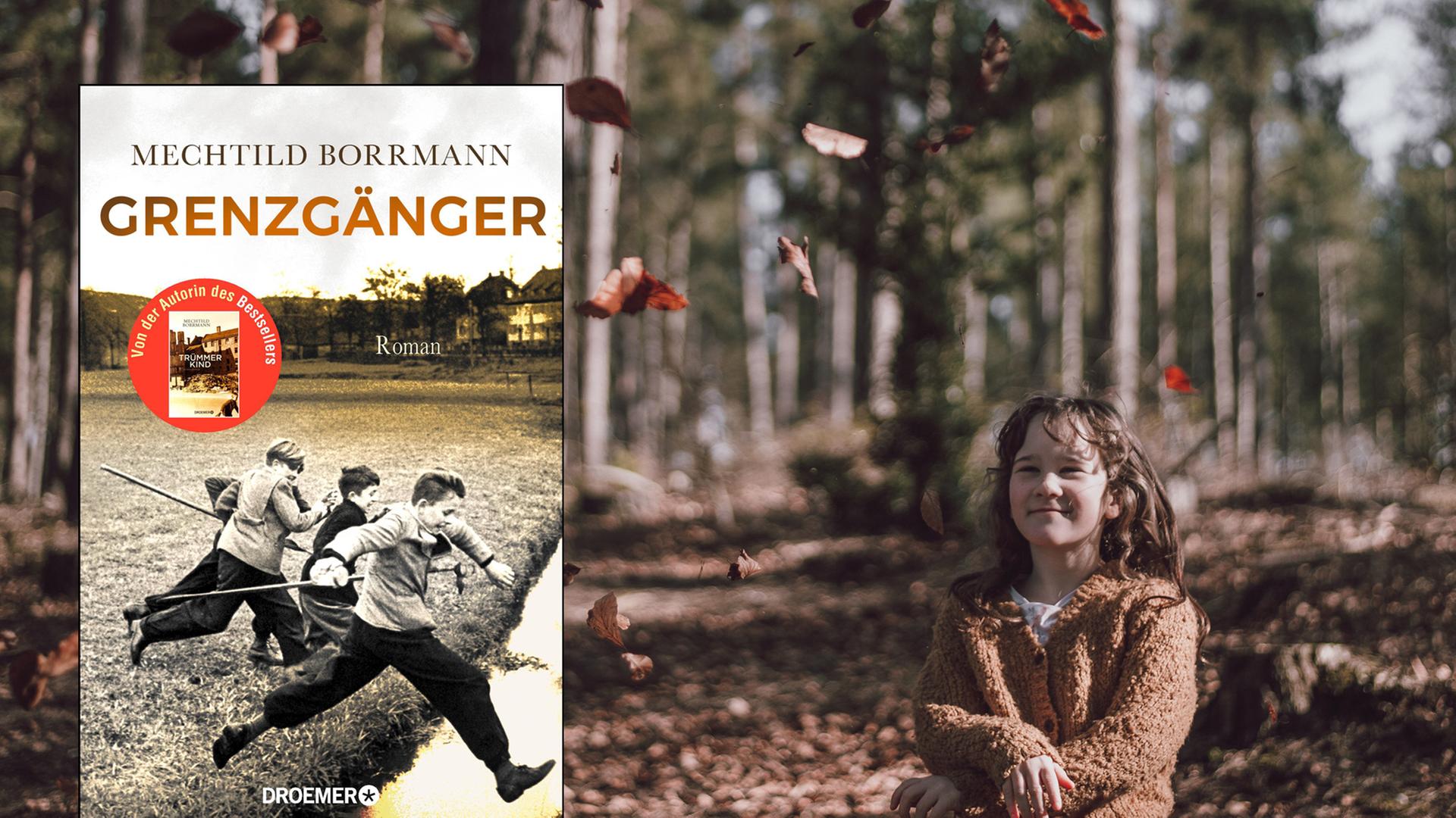Cover von Mechthild Borrmanns Roman "Grenzgänger". Im Hibntergrund ist ein Mädchen zu sehen, das in einem Wald auf herabfallende Herbstblätter schaut. Cover von Mechthild Borrmanns Roman "Grenzgänger". Im Hibntergrund ist ein Mädchen zu sehen, das in einem Wald auf herabfallende Herbstblätter schaut.