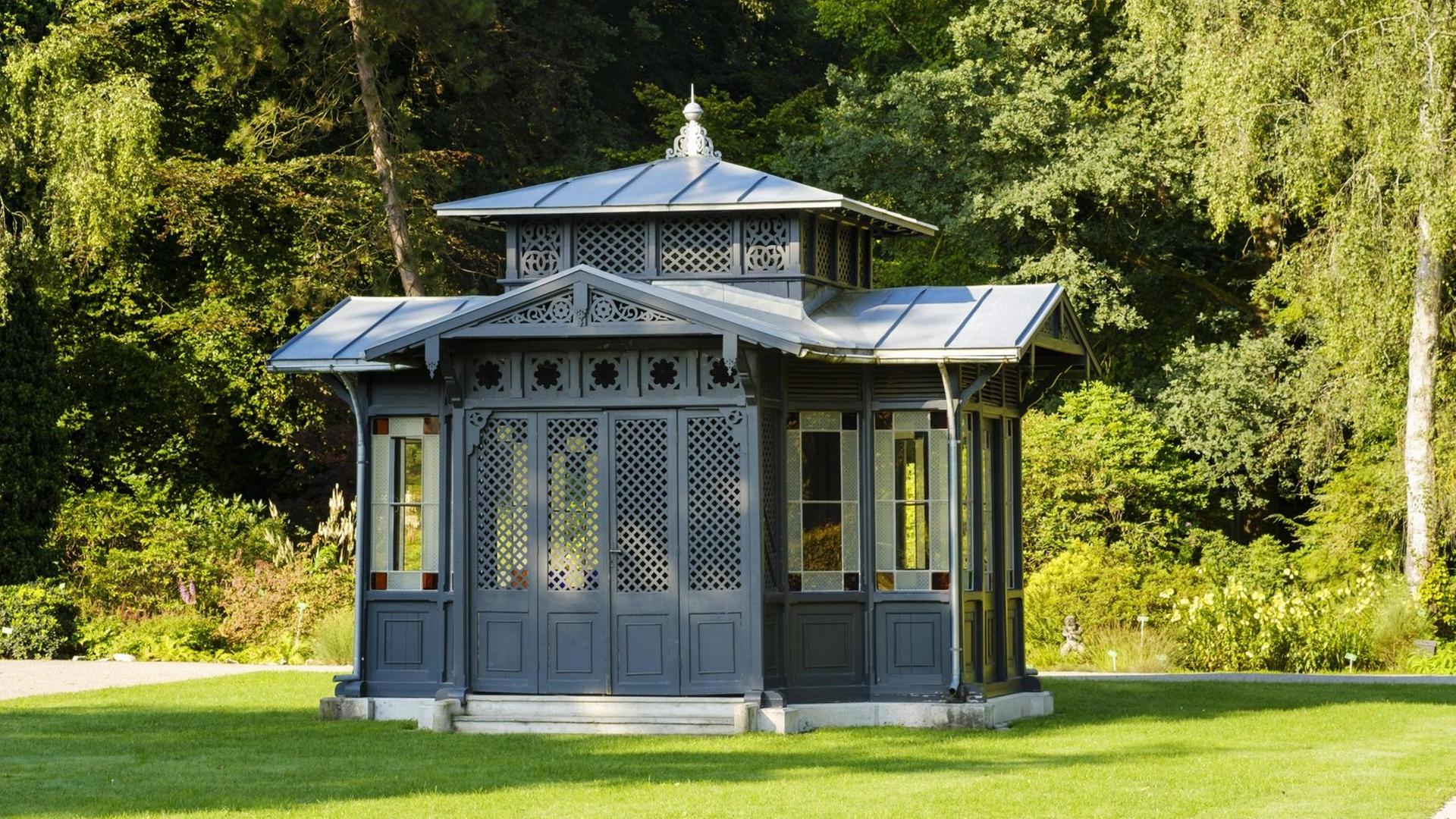 Historischer Gartenpavillon. Historischer Gartenpavillon.