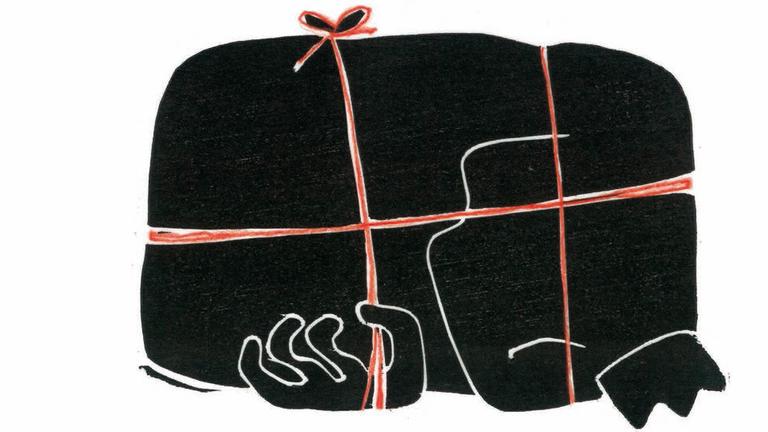 Karikatur aus dem Buch "Sehr kleine Liebe" von Ted van Lieshaout Karikatur aus dem Buch "Sehr kleine Liebe" von Ted van Lieshaout