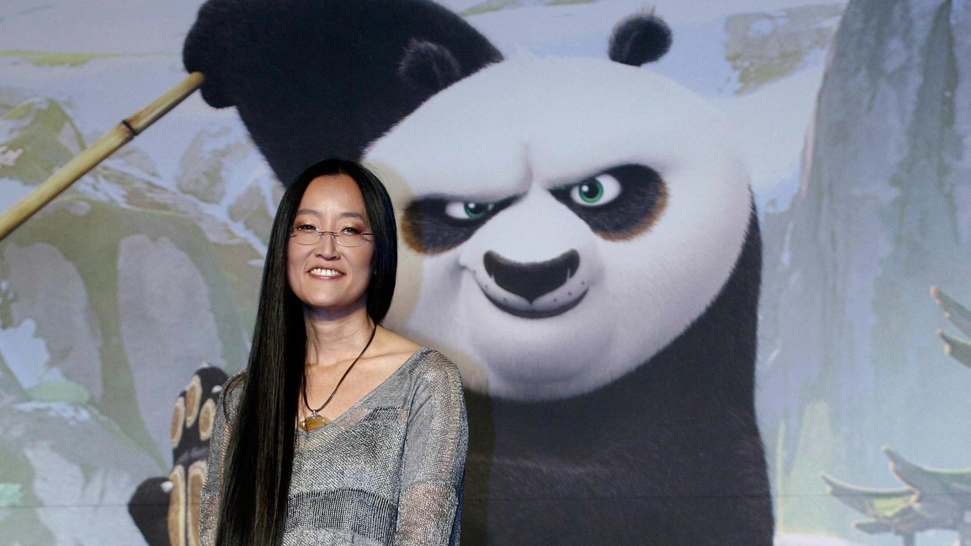 Regisseurin Jennifer Yuh Nelson während der Premiere des Films Kung Fu Panda 3" in Seoul.