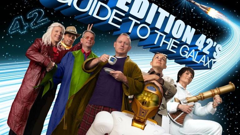 Fast so schön wie das Original: Das Missionsposter der ISS-Expedition 42; Samantha Cristoforetti ist ganz rechts zu sehen Fast so schön wie das Original: Das Missionsposter der ISS-Expedition 42; Samantha Cristoforetti ist ganz rechts zu sehen
