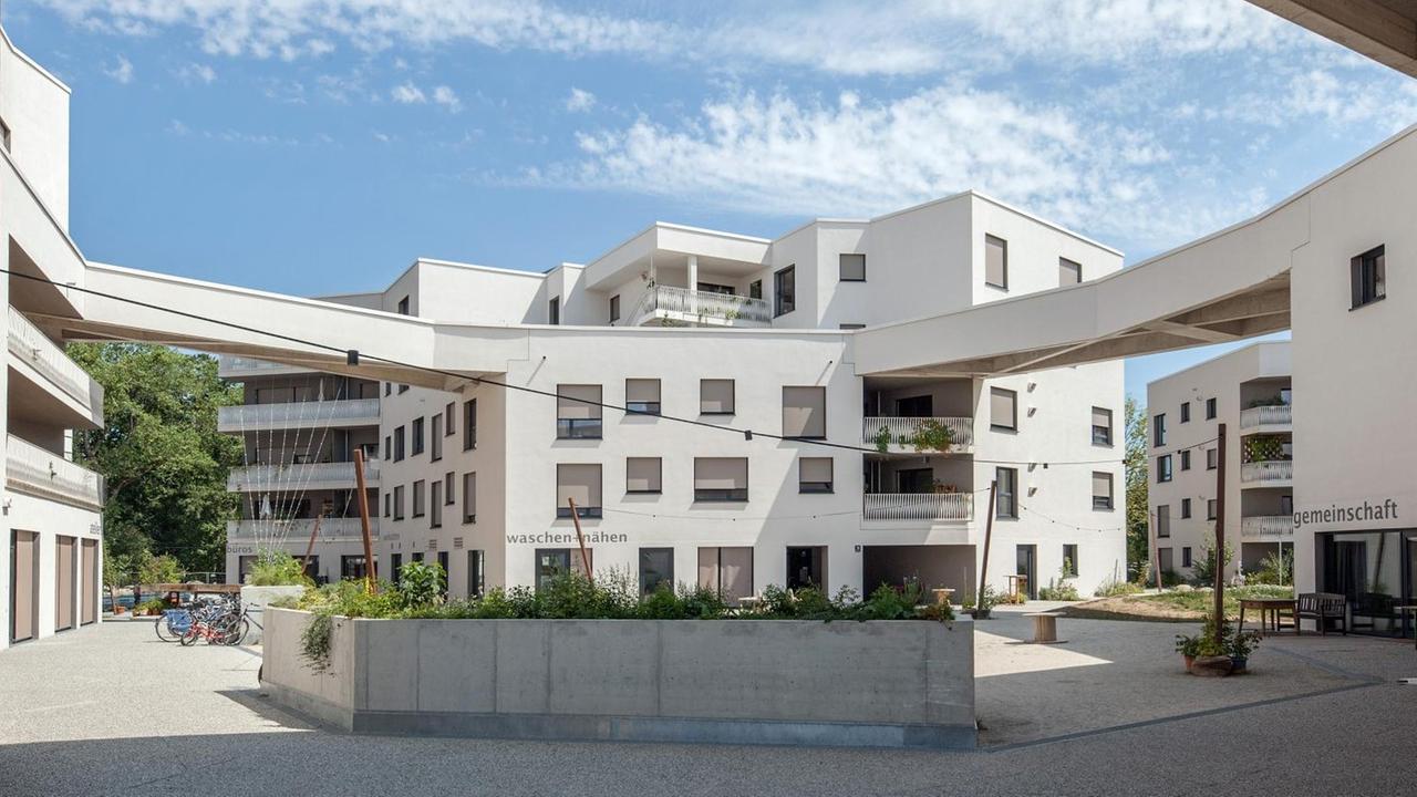 Blick auf die Wohnanlage von WagnisArt in München Blick auf die Wohnanlage von WagnisArt in München