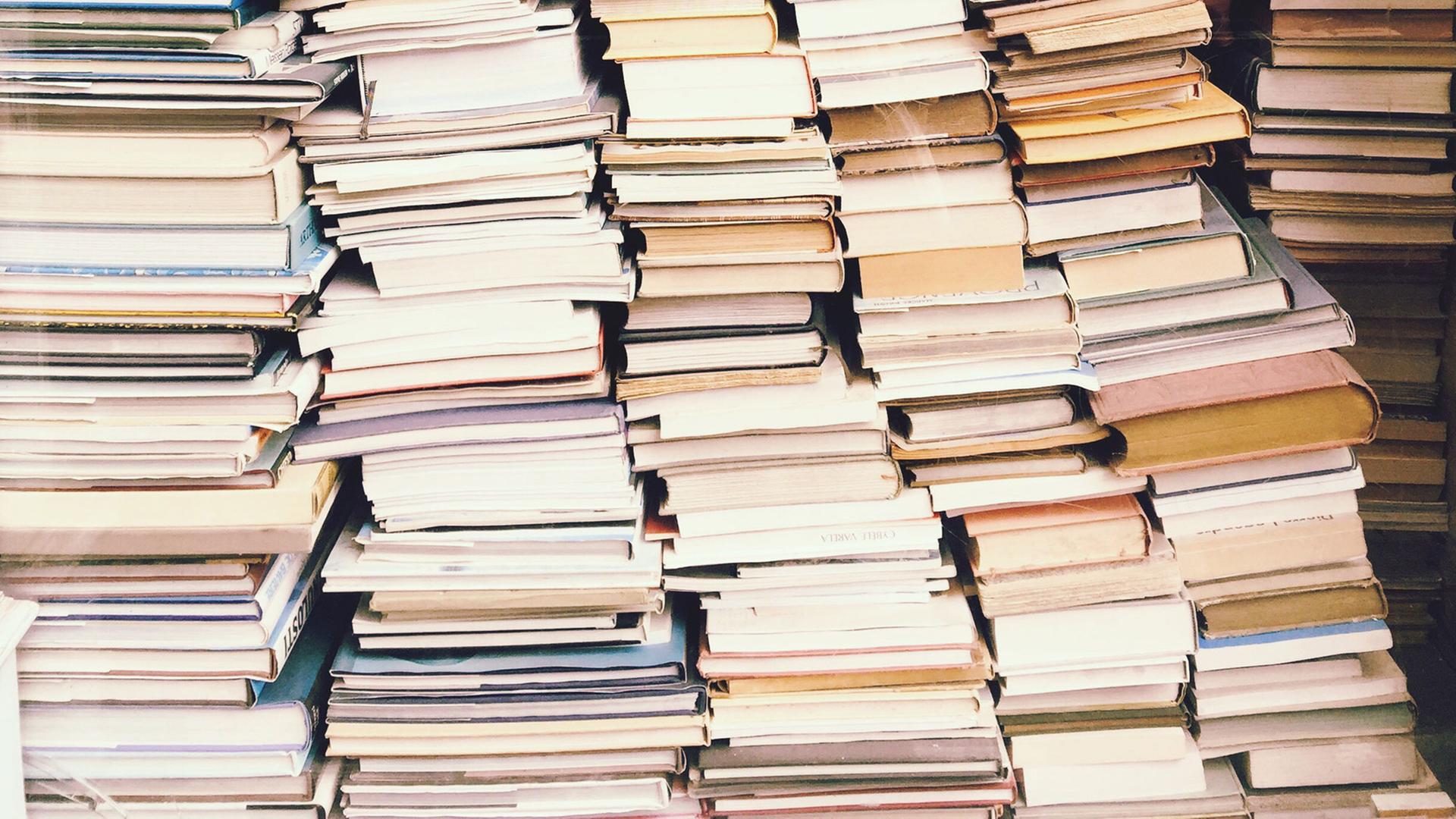In Ryszard Rynickis Arbeitszimmer stapeln sich die Bücher. In Ryszard Rynickis Arbeitszimmer stapeln sich die Bücher.
