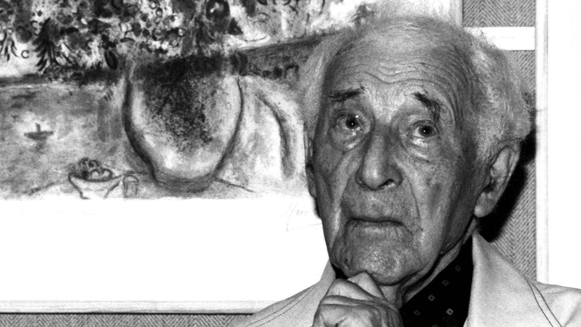 Der Maler Marc Chagall im Juni 1982 Der Maler Marc Chagall im Juni 1982