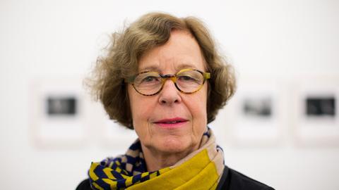 Barbara Klemm im Oktober 2014 bei der Eröffnung einer Ausstellung im Museum Küppersmühle für Moderne Kunst in Duisburg