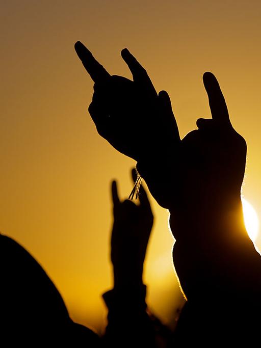 Heavy Metal Fans auf dem Wacken Open Air.