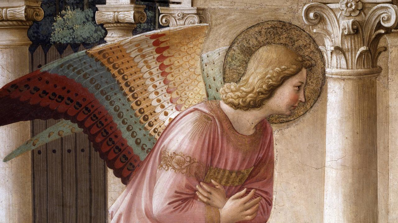 Eine Malerei des Erzengels Gabriel von Guido di Pietro (ca. 1400-1455).