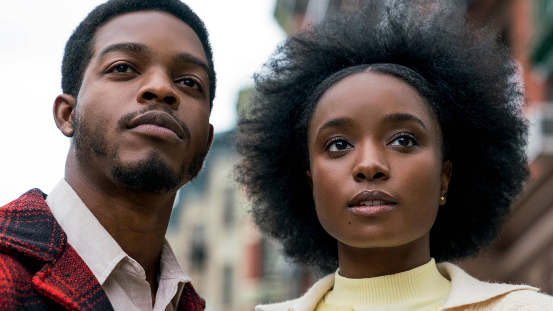 Szene aus dem Kinofilm "If Beale Street Could Talk" von Barry Jenkins, Darsteller sind KiKi Layne und Stephan James Szene aus dem Kinofilm "If Beale Street Could Talk" von Barry Jenkins, Darsteller sind KiKi Layne und Stephan James