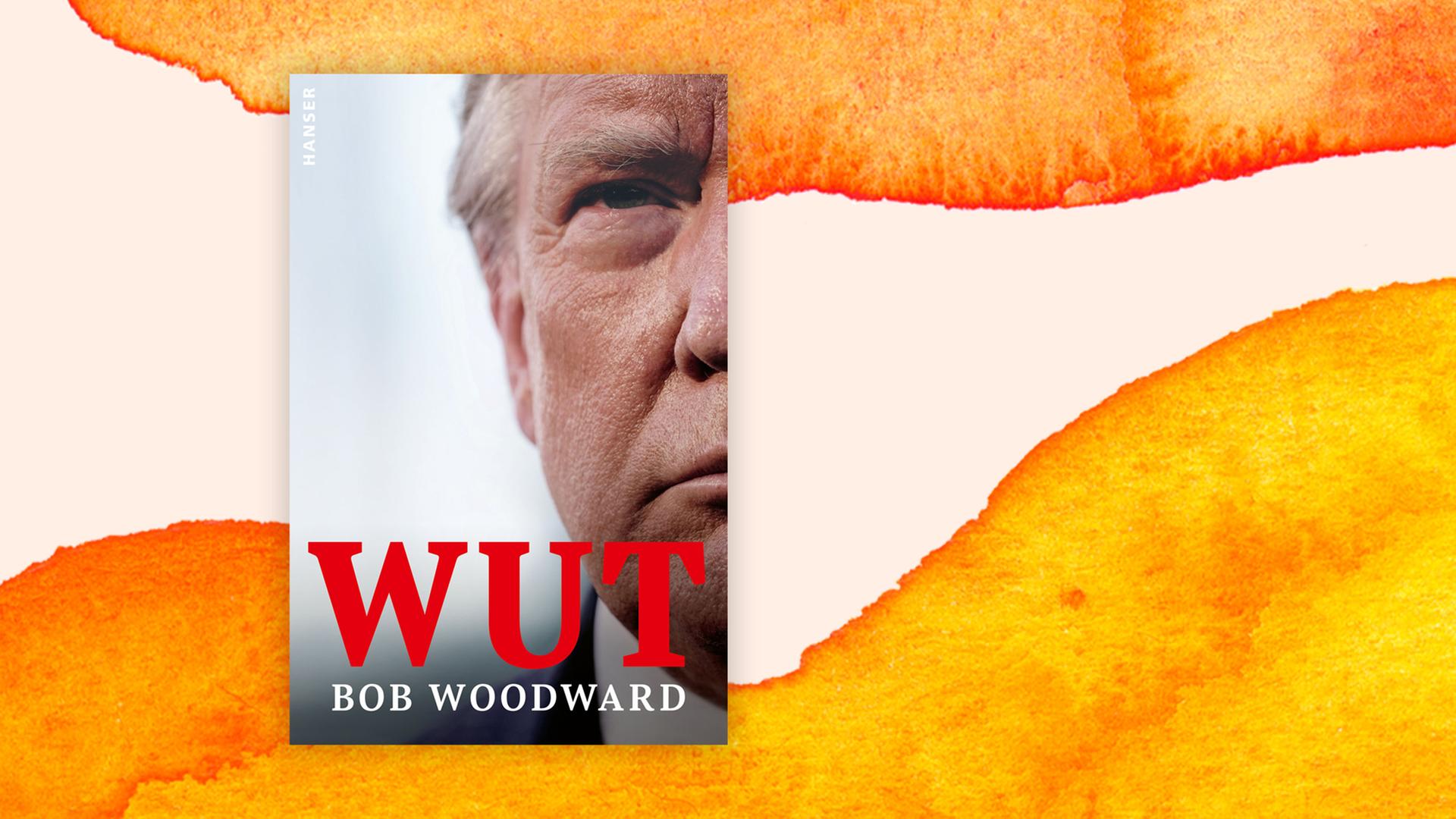 Cover des Buchs "Wut": darauf ein sehr nahes Porträt von Donald Trump, nur die eine Gesichtshälfte ist zu sehen, darauf in roten Buchstaben der Titel "Wut".