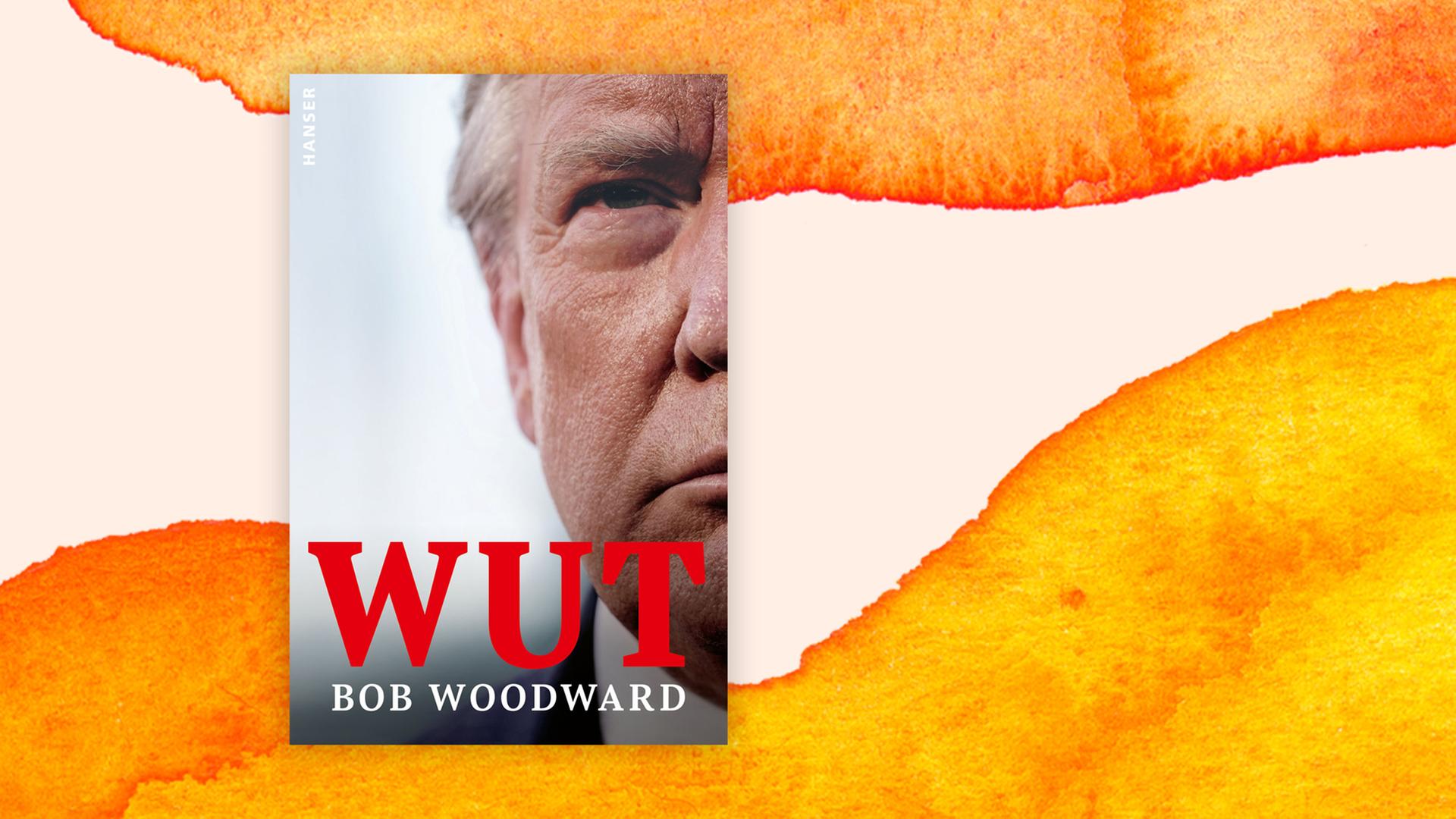 Cover des Buchs "Wut": darauf ein sehr nahes Porträt von Donald Trump, nur die eine Gesichtshälfte ist zu sehen, darauf in roten Buchstaben der Titel "Wut". Cover des Buchs "Wut": darauf ein sehr nahes Porträt von Donald Trump, nur die eine Gesichtshälfte ist zu sehen, darauf in roten Buchstaben der Titel "Wut".