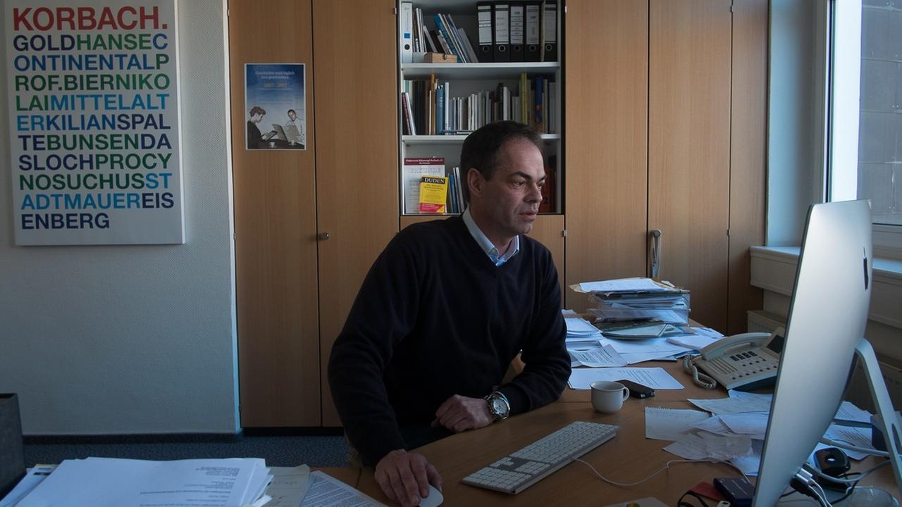 Engagiert für seine Zeitung: Chefredakteur Jörg Kleine