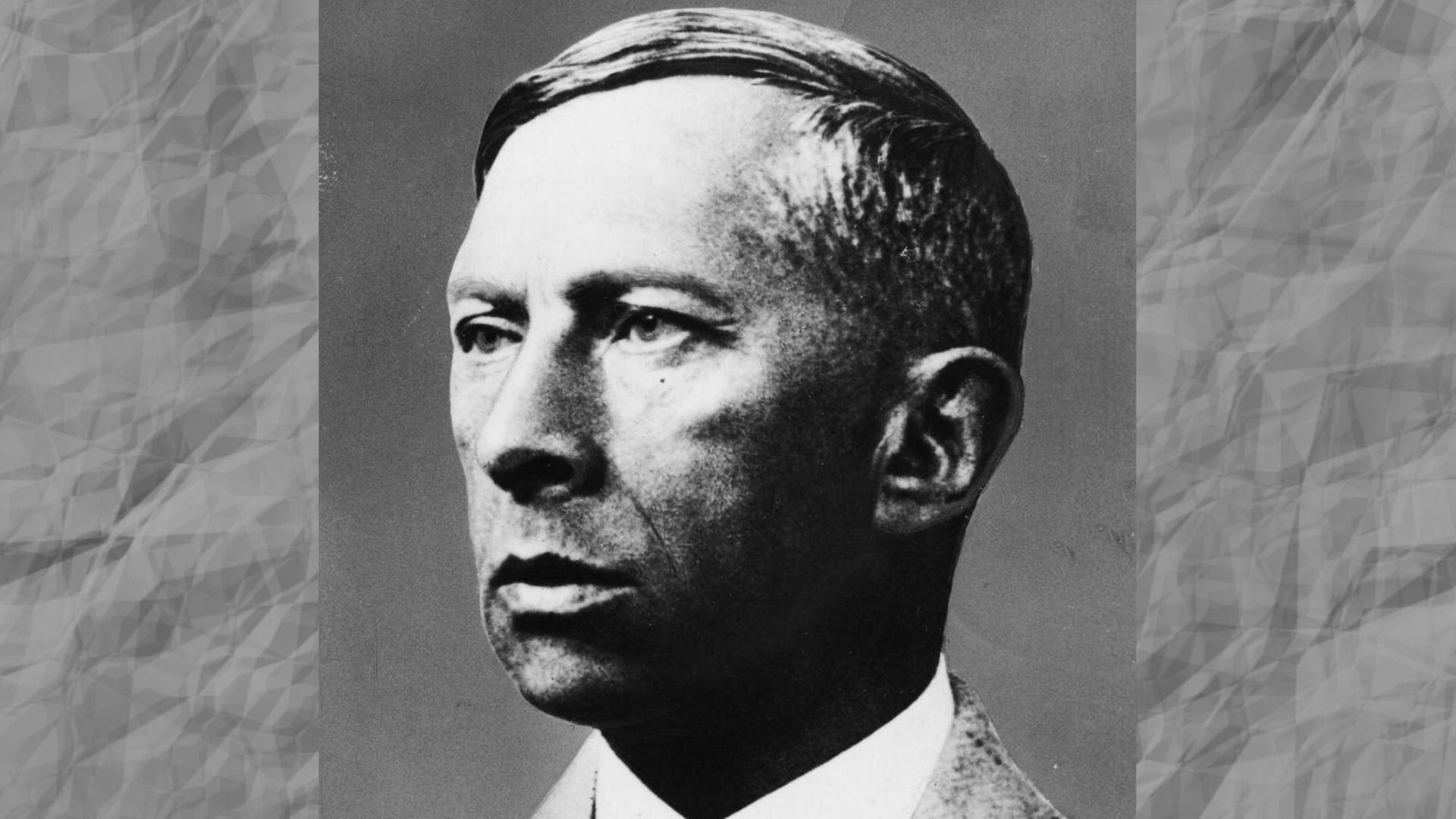 Rudolf Borchardt in einer historischen Porträtfotografie Rudolf Borchardt in einer historischen Porträtfotografie