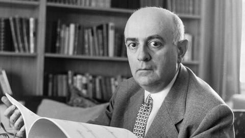 Der Philosoph und Soziologe Theodor W. Adorno / Foto um 1960.