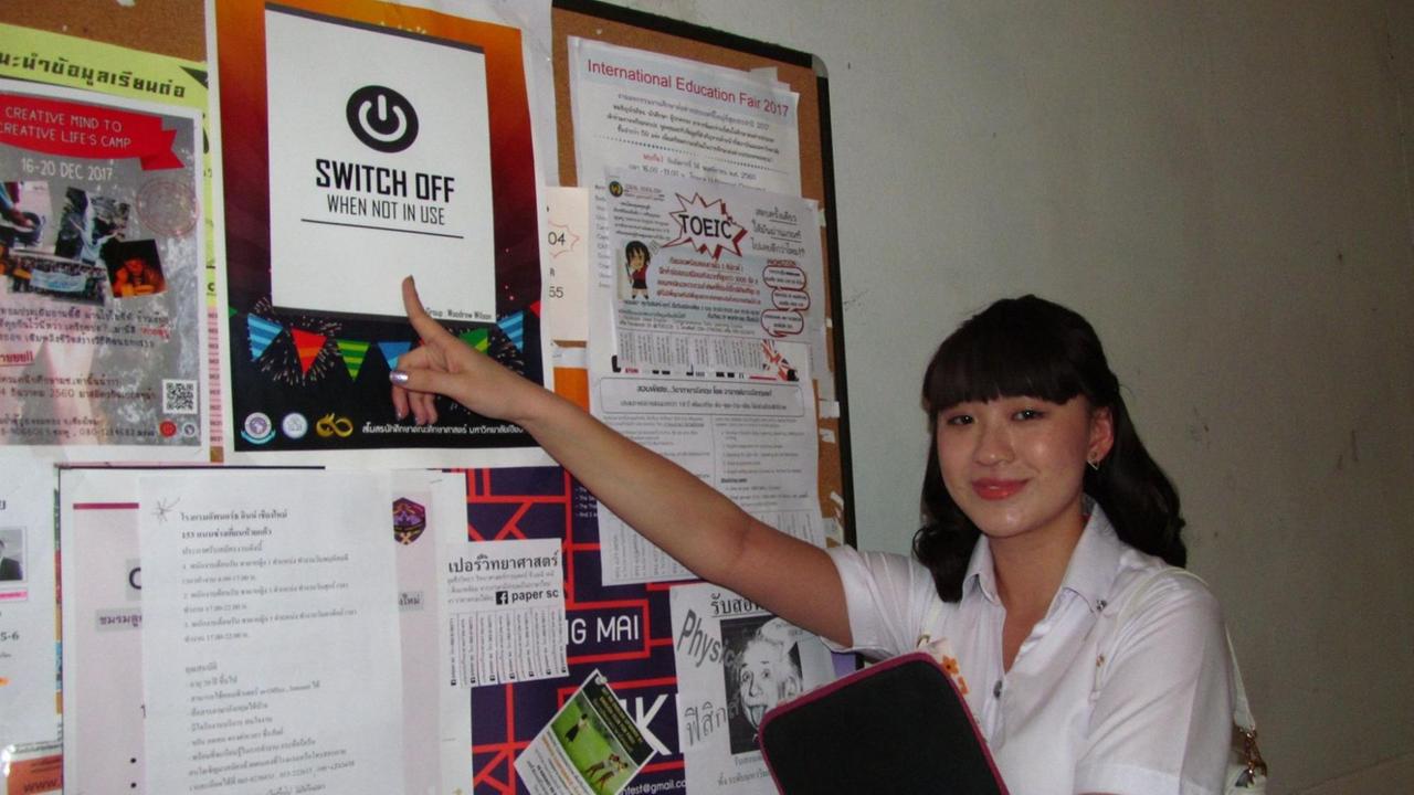 Die 22-jährige Studentin Natcha Li ist engagiert beim Kampf für die Umwelt.
