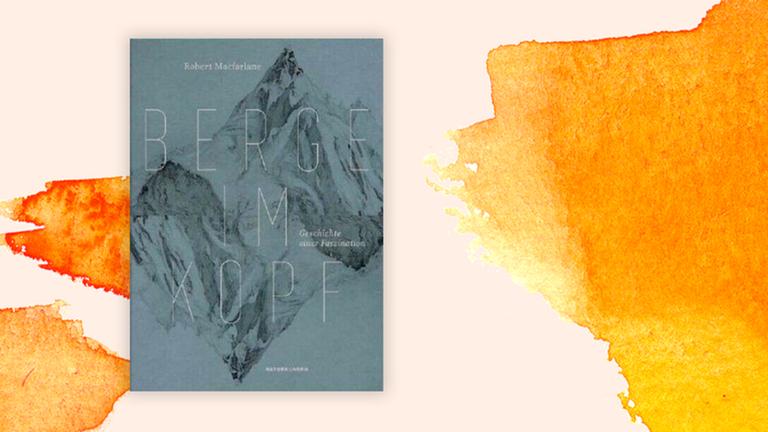Das Buchcover "Berge im Kopf" von Robert Macfarlane ist vor einem grafischen Hintergrund zu sehen. Das Buchcover "Berge im Kopf" von Robert Macfarlane ist vor einem grafischen Hintergrund zu sehen.