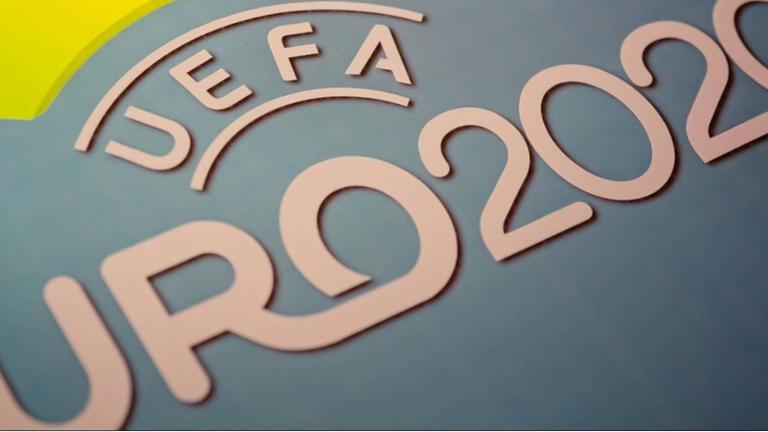 Das offizielle Logo der Fußball-EM 2020 Das offizielle Logo der Fußball-EM 2020