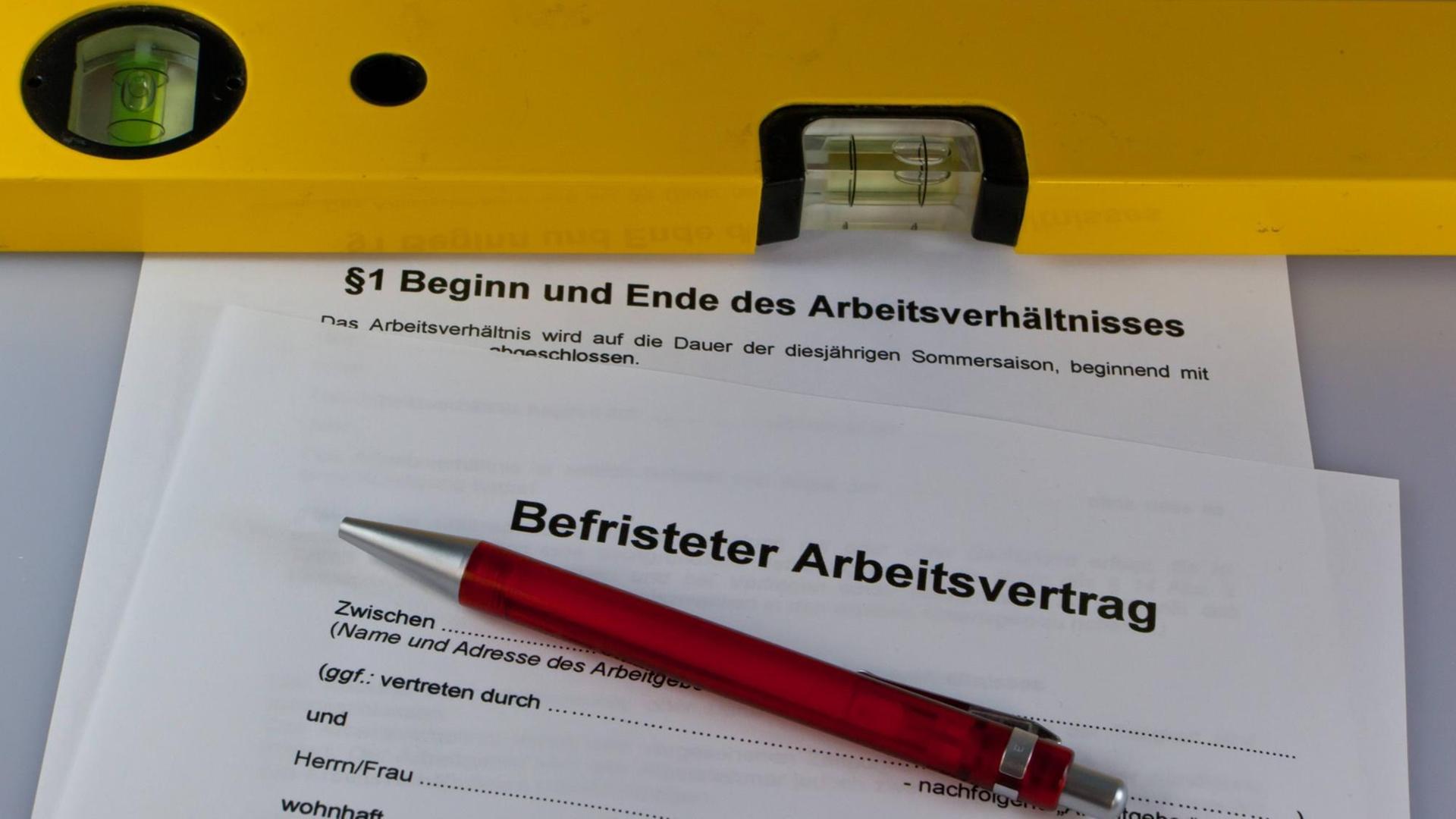 Ein befristeter Arbeitsvertrag Ein befristeter Arbeitsvertrag
