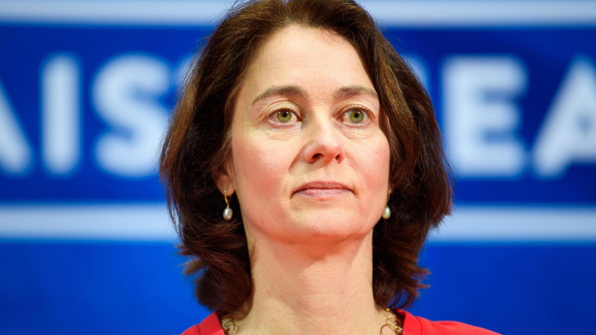 11.02.2019, Berlin: Katarina Barley (SPD), Bundesministerin der Justiz und für Verbraucherschutz, gibt eine Pressekonferenz im Willy-Brandt-Haus, der Zentrale der SPD. Der SPD-Parteivorstand will zum Abschluss seiner zweitägigen Klausur in Berlin den Europawahlkampf vorbereiten. Foto: Gregor Fischer/dpa | Verwendung weltweit 11.02.2019, Berlin: Katarina Barley (SPD), Bundesministerin der Justiz und für Verbraucherschutz, gibt eine Pressekonferenz im Willy-Brandt-Haus, der Zentrale der SPD. Der SPD-Parteivorstand will zum Abschluss seiner zweitägigen Klausur in Berlin den Europawahlkampf vorbereiten. Foto: Gregor Fischer/dpa | Verwendung weltweit