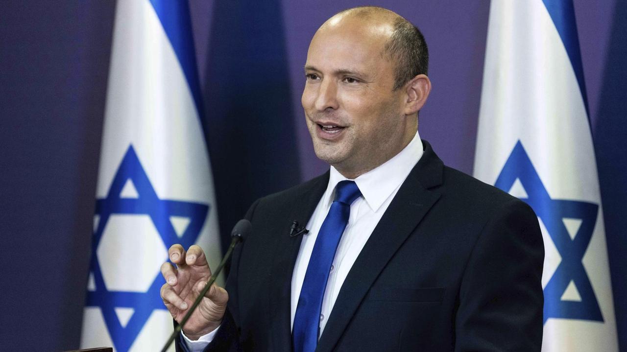 Naftali Bennett von der Jamina-Partei am 30. Mai 2021 Naftali Bennett von der Jamina-Partei am 30. Mai 2021
