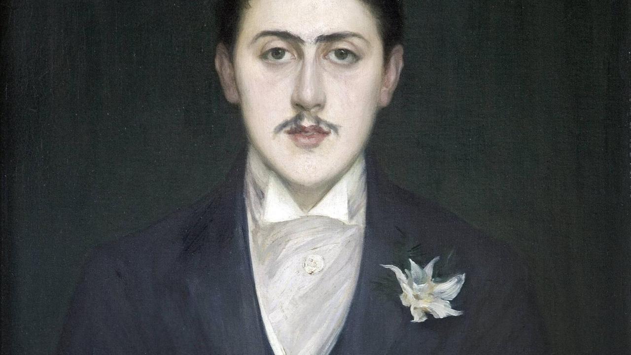 Gemälde mit einem Porträt des jungen Marcel Proust von Jacques Emile Blanche, heute im Musee d Orsay zu sehen.