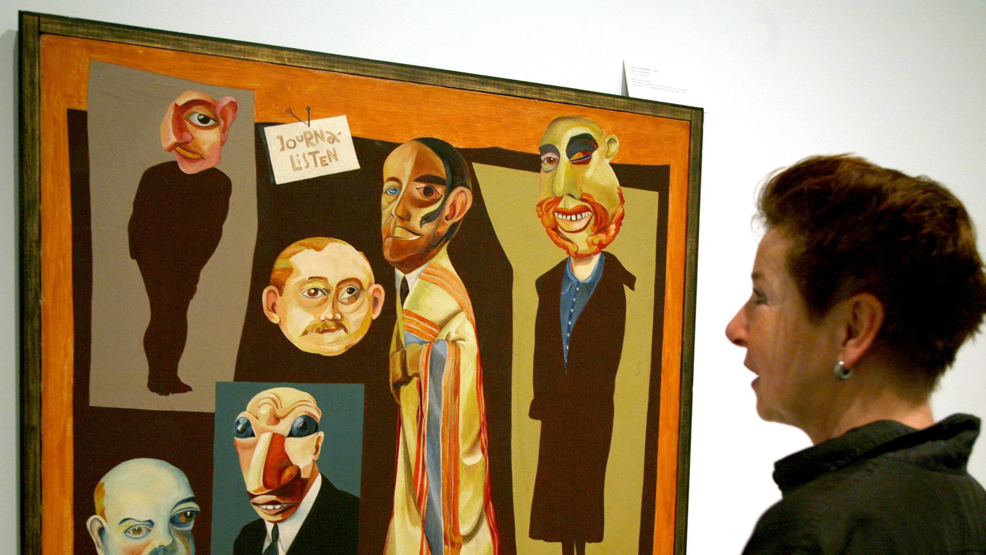 "Die Journalisten" von Hannah Höch aus dem Jahr 1925. "Die Journalisten" von Hannah Höch aus dem Jahr 1925.