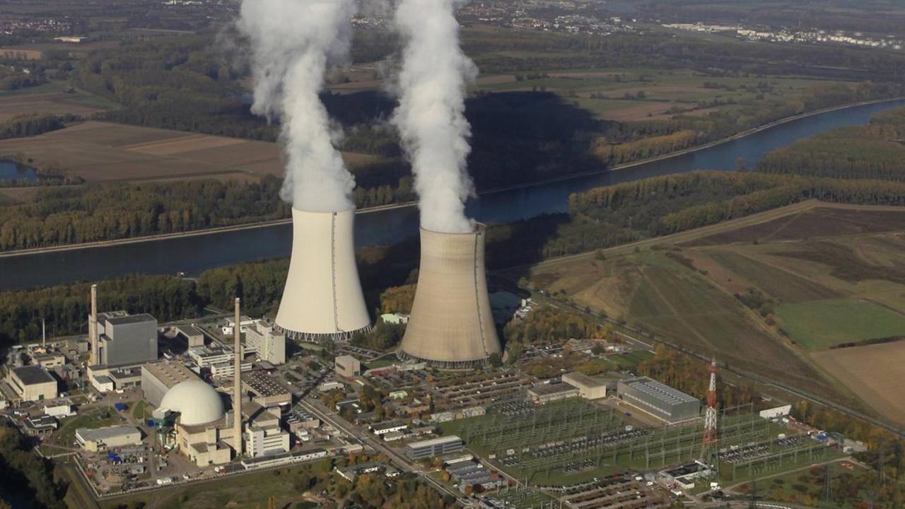 Das Kernkraftwerk Philippsburg im Jahre 2010