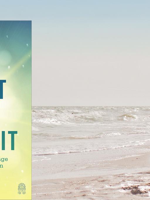 Cover von Meg Jays Buch "Die Macht der Kindheit. Wie frühe Rückschläge uns stärker machen". Im Hintergrund ist ein kleines Mädchen in einem roten Kleid zu sehen, das am Strand steht und aufs Meer blickt.
