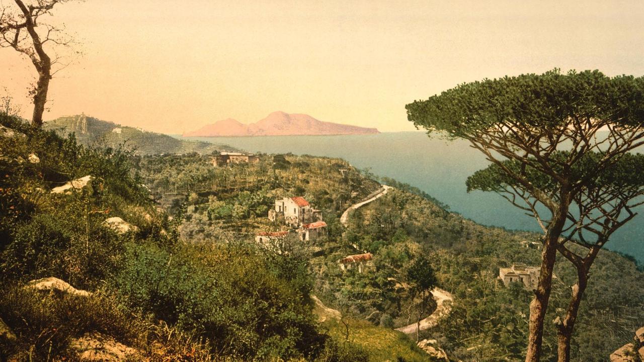 Postkarte um 1900 von Capri. Postkarte um 1900 von Capri.