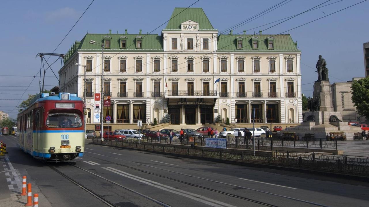 Blick auf das Hotel Traian im rumänischen Iasi