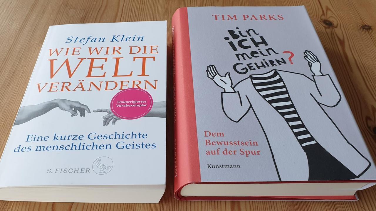 Die Buchcover der Bücher "Wie wir die Welt verändern" von Stefan Klein und "Bin ich mein Gehirn?" Die Buchcover der Bücher "Wie wir die Welt verändern" von Stefan Klein und "Bin ich mein Gehirn?"