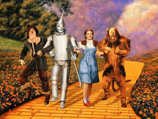 Judy Garland (m) in dem Musicalfilm "Der Zauberer von Oz"